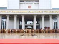 Pj. Gubernur Pimpin Apel Gabungan dan Halalbihalal Lingkup Pemprov Sultra