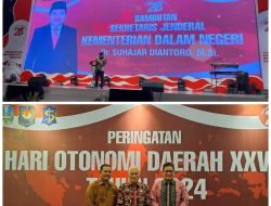 Wakili Pj Gubernur pada Puncak Peringatan Hari Otonomi Daerah, Sekda Sultra Beber Tiga Kunci Sukses dari Kemendagri