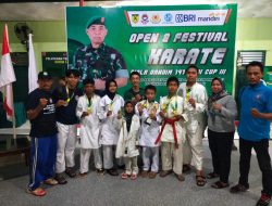 Kontingen KKI Bombana Raih Sembilan Medali di Open Tournament Karate Piala Dandim Kendari 2024